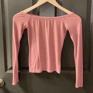 Charlotte Russe | Off Shoulder Pink Shirt